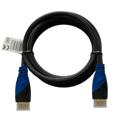 cable-savio-cl-02-hdmi-v14-15mt-ethernet-3d-dolby-truehd-24k-nylon-oro-15m