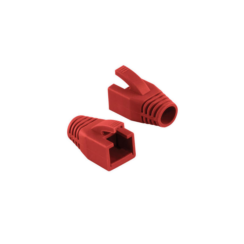 logilink-strain-relief-boot-80-mm-for-cat6-rj45-plugs-red