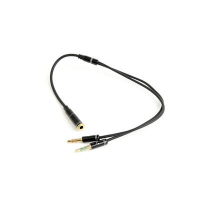 gembird-cable-audio-35-mm-4-pin-a-2-x-35-mm-stereo-negro