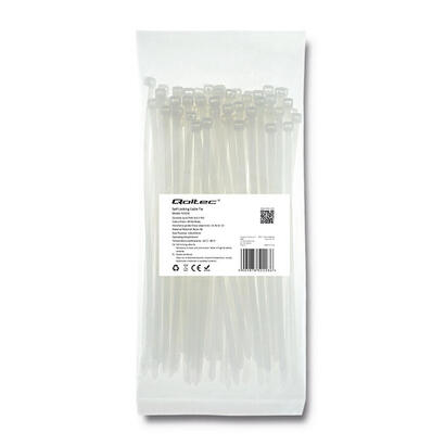 bridas-qoltec-48200-100uds-nylon-uv-white