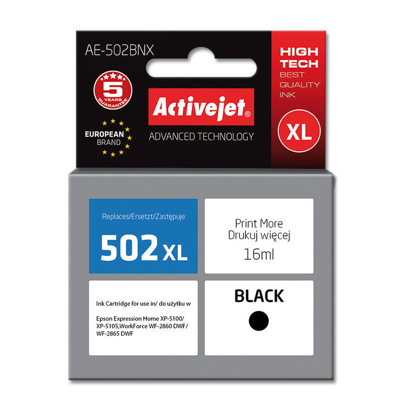 tinta-activejet-ae-502bnx-reemplazo-para-epson-502xl-w14010-supreme-16-ml-negra tinta-activejet-ae-502bnx-reemplazo-para-epson-502xl-w14010-supreme-16-ml-negra