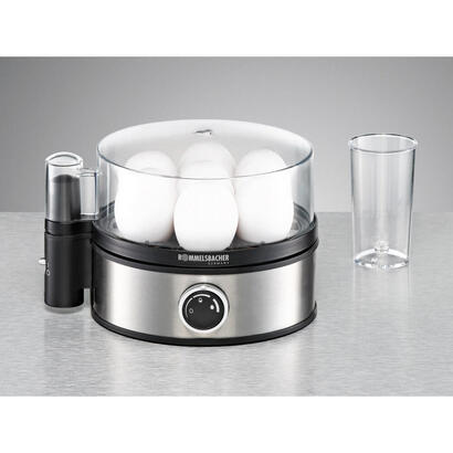 cuecehuevos-rommelsbacher-er-400-7-huevos-400-w-negro-acero-inoxidable-transparente