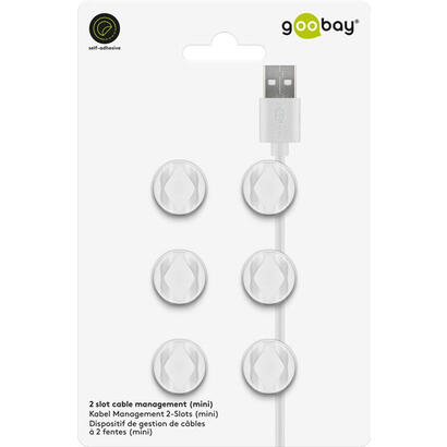 goobay-organizador-de-cables-2-ranuras-mini-6-piezas-blanco-70364