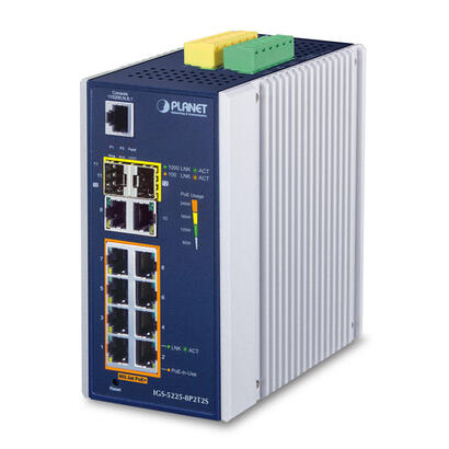 planet-igs-5225-8p2t2s-switch-gestionado-l2-gigabit-ethernet-101001000-energia-sobre-ethernet-poe-azul-blanco