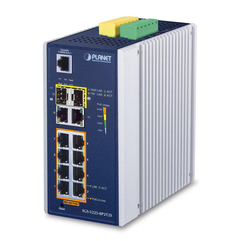 planet-igs-5225-8p2t2s-switch-gestionado-l2-gigabit-ethernet-101001000-energia-sobre-ethernet-poe-azul-blanco