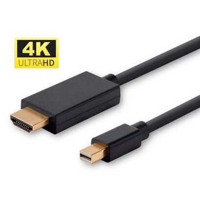 microconnect-mdphdmi1b-4k-adaptador-de-cable-de-video-1-m-mini-displayport-hdmi-tipo-a-estandar-negro