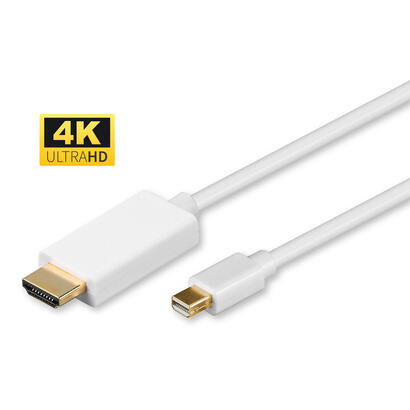 microconnect-mdphdmi2-4k-adaptador-de-cable-de-video-2-m-mini-displayport-hdmi-tipo-a-estandar-blanco