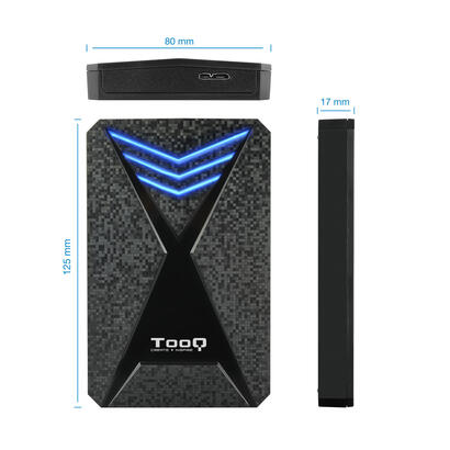 tooq-caja-externa-gaming-tqe-2550bl-25-sata-usb3031gen1-leds-azul