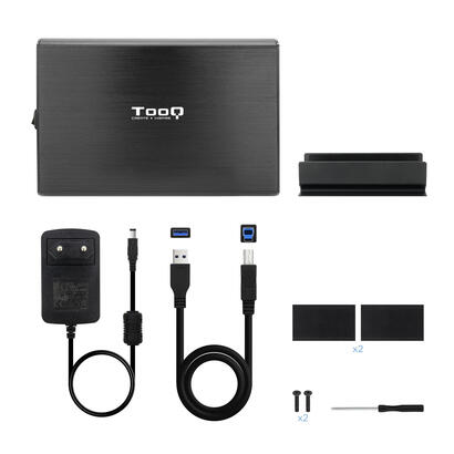 tooq-carcasa-externa-hdd-35-sata-usb-3031-gen1-con-soporte-negro