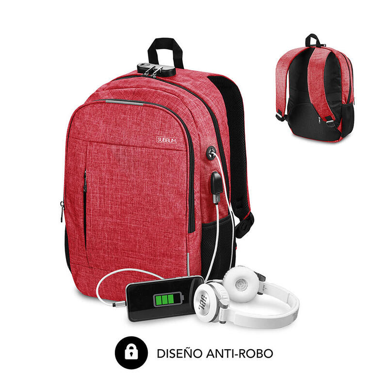 mochila-urban-lock-16-red-subblim