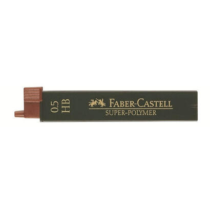 faber-castell-minas-super-polymer-05mm-hb-estuche-12-ud-grafito