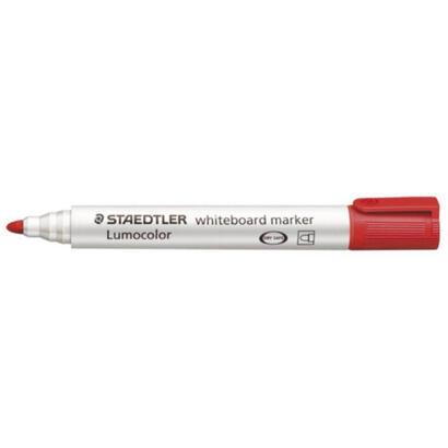 staedtler-rojo-351-2-staedtler-lumocolor-marcador-pizarra-blanca-351-rojo-trazo-20-mm-punta-redonda-rellenble-dry-safe-lavable-e