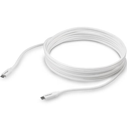 startech-cable-4m-usb-c-pd-5a-blanco-certified