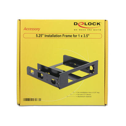 delock-marco-de-instalacion-delock-1x-35-para-525-alu-black