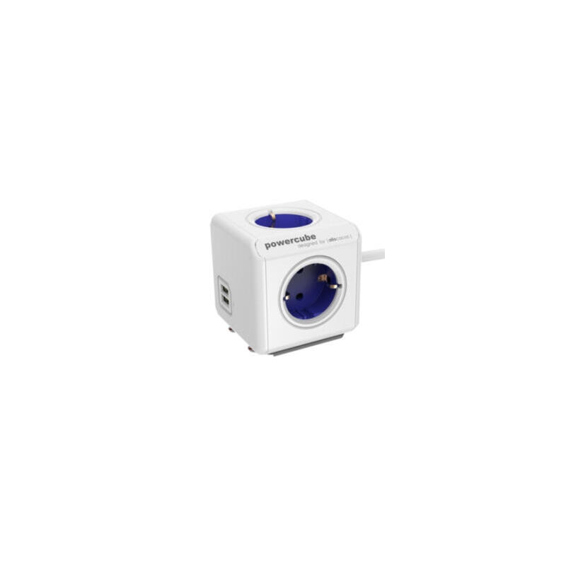 allocacoc-powercube-extendido-usb-incl-15-m-cable-azul-tipo-f