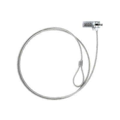 tooq-cable-de-seguridad-universal-con-combinacion-para-portatiles-bloqueo-de-4-digitos-acero-45mm-longitud-150m