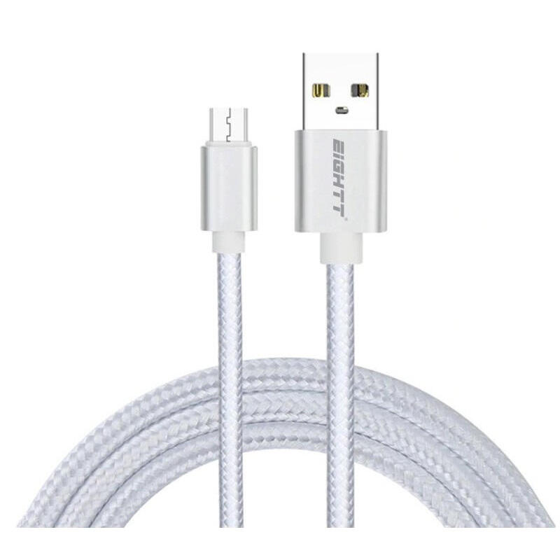 eightt-cable-usb-a-micro-usb-1m-trenzado-nylon-plata
