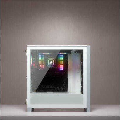 caja-pc-corsair-icue-4000x-rgb-tempered-glass-blanca-cc-9011205-ww-corsair-icue-4000x-rgb-midi-tower-pc-de-plastico-acero-vidrio