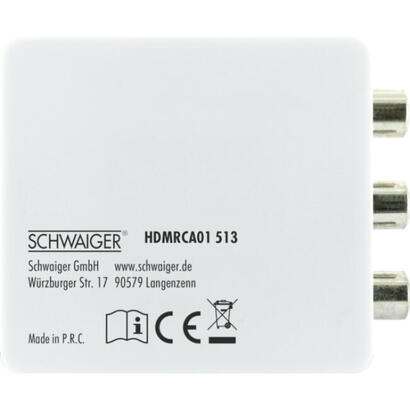 schwaiger-hdmrca01-513-conversor-de-video-con-escalador-1920-x-1080-pixeles-av-a-hdmi