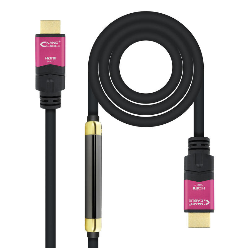 nanocable-cable-hdmi-v20-macho-con-repetidor-a-hdmi-v20-macho-25m-4k60hz-18gbps-alta-velocidad-negrorosa