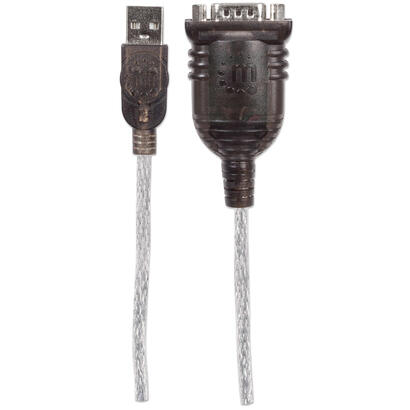 manhattan-151801-cable-de-serie-plata-045-m-usb-a-serialcomrs232db9