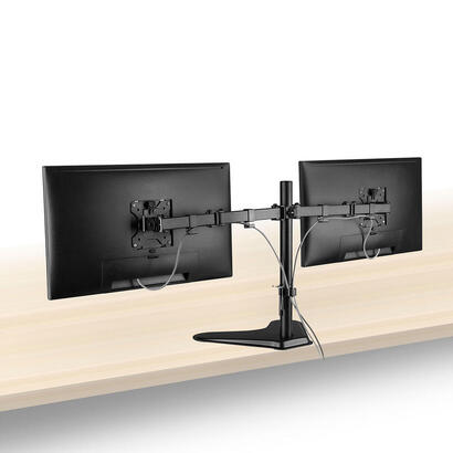 ewent-soporte-de-escritorio-para-2-monitores-de-hasta-32-ewent-ew1536-independiente-16-kg-813-cm-32-100-x-100-mm-ajustes-de-altu