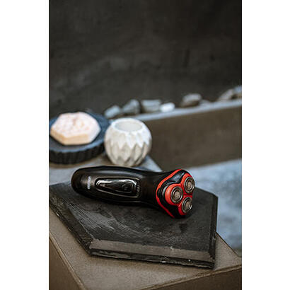 mesko-ms-2926-afeitadora-para-hombres-afeitadora-rotativa-recortadora-negro-rojo