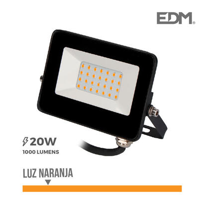 foco-proyector-led-20w-1000lm-luz-naranja-12x88x24cm-edm