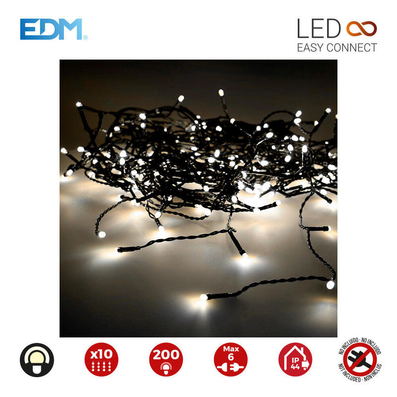 cortina-easy-connect-2x2m-10-tiras-200-leds-blanco-calido-30v-interior-exterior-edm-total-32w