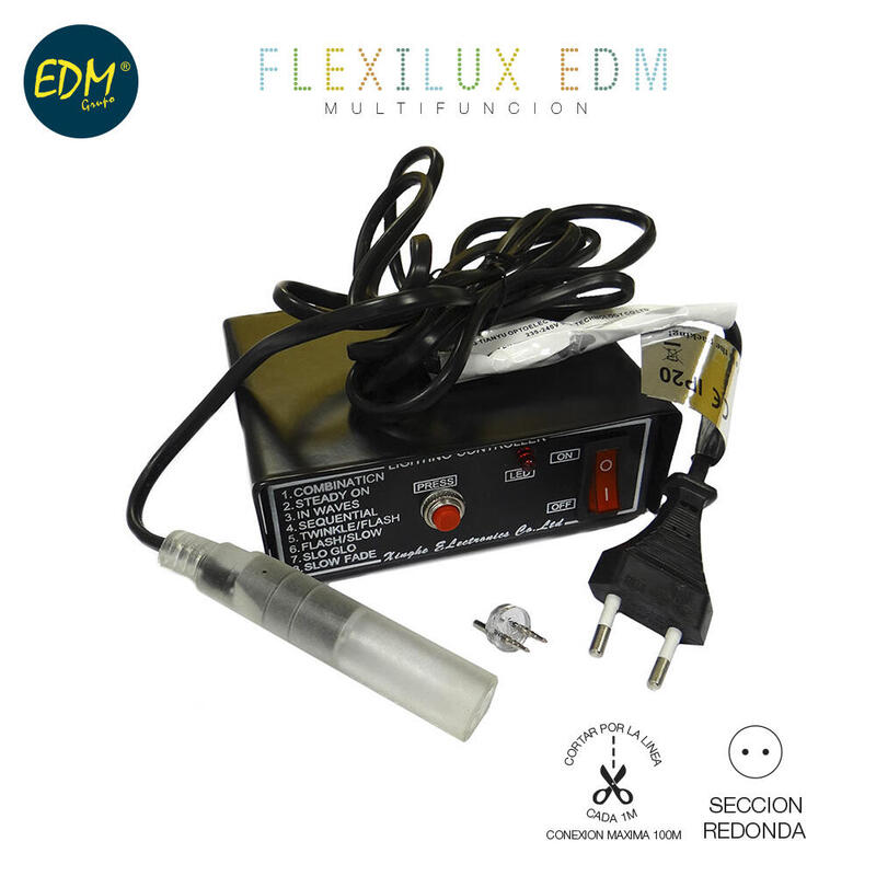 programador-tubo-flexilux-100m-2-vias-ip44-interior-exterior-edm