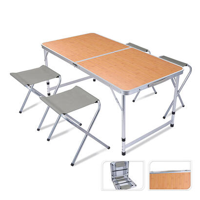 conjunto-de-camping-mesa-con-4-sillas-de-aluminio-plegables-120x60x70cm