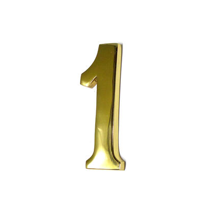 numero-1-laton-pulido-10cm-fijacion-invisible-edm
