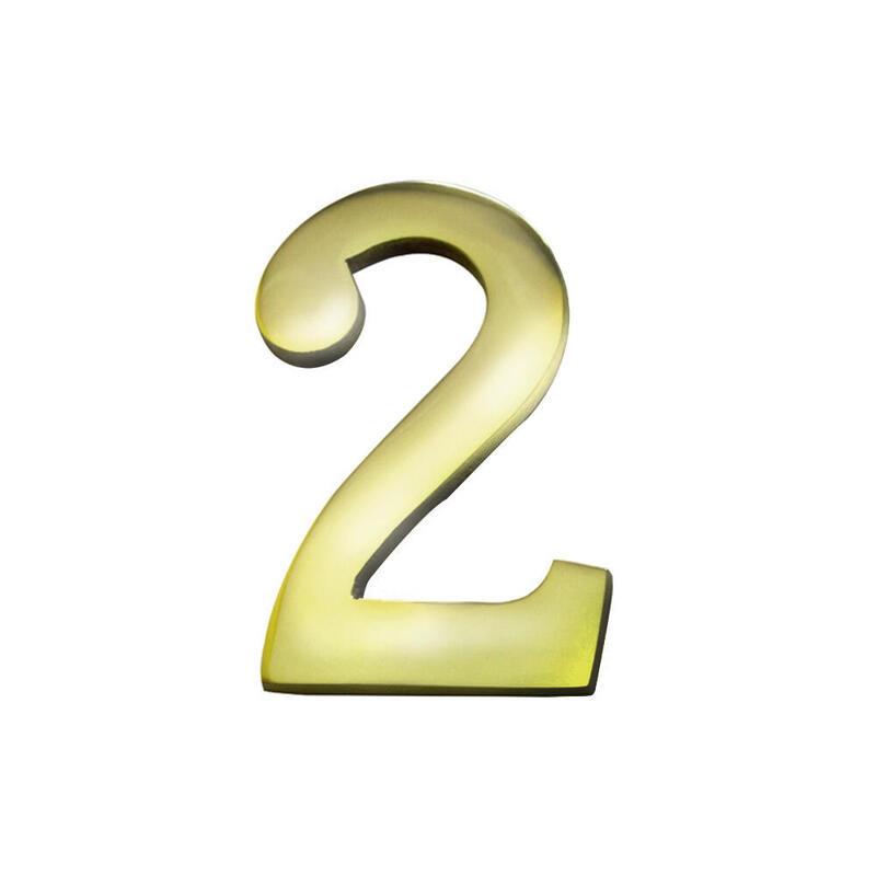 numero-2-laton-pulido-10cm-fijacion-invisible-edm