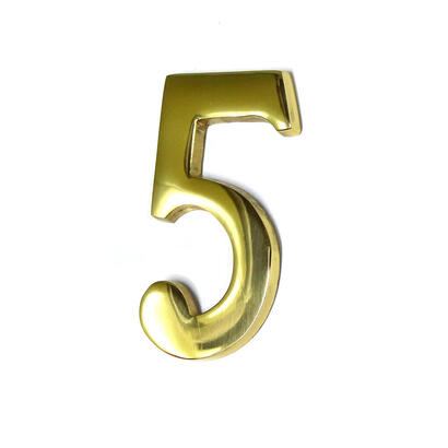 numero-5-laton-pulido-10cm-fijacion-invisible-edm