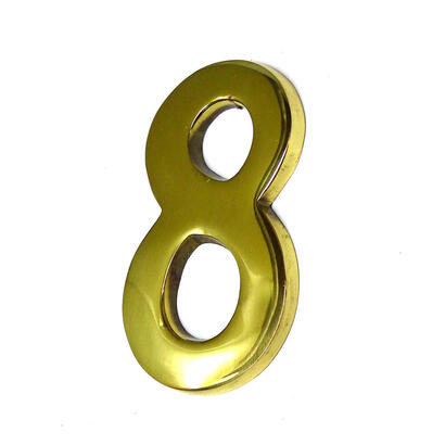 numero-8-laton-pulido-10cm-fijacion-invisible