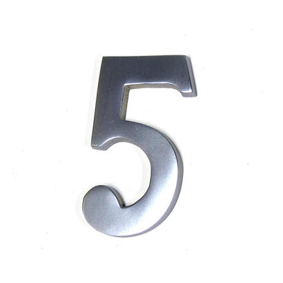 numero-5-niquel-mate-10cm-fijacion-invisible-edm
