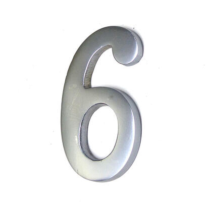 numero-6-niquel-mate-10cm-fijacion-invisible-edm