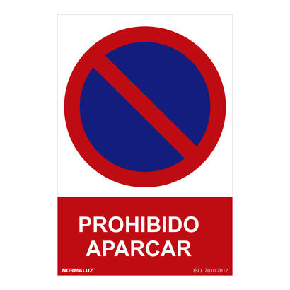 senal-prohibido-prohibido-aparcar-pvc-07mm-30x40cm-normaluz