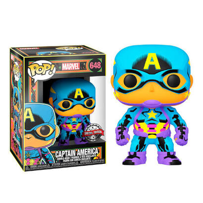 funko-pop-capitan-america-648-marvel-black-light-edicion-especial-889698488457