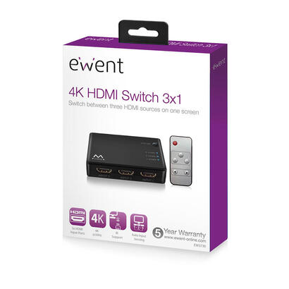 ewent-ew1282-switch-hdmi-4k-3x1con-mando-distancia