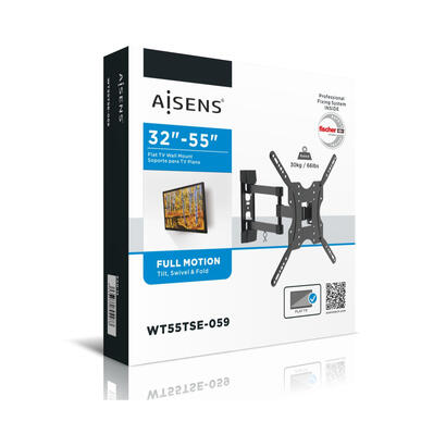 aisens-soporte-de-pared-inclinable-para-tv-de-32-55-hasta-30kg