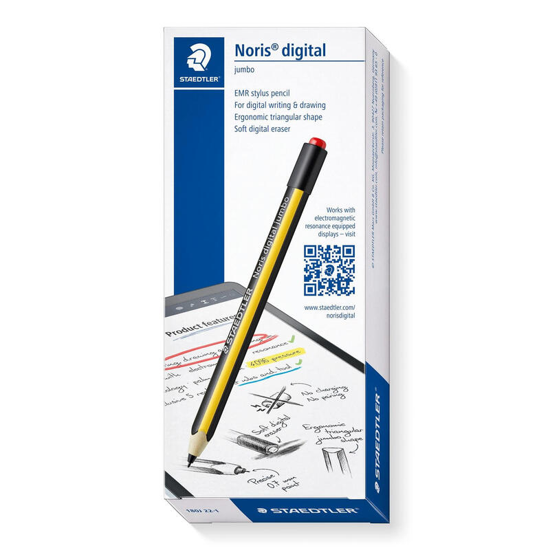 staedtler-noris-digital-jumbo-pack-de-lapiz-digital-5-puntas-de-recambio-superficie-antideslizante-no-necesita-carga