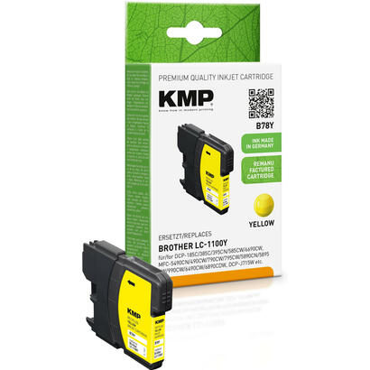 kmp-b78y-tintenpatrone-yellow-kompatibel-m-brother-lc-1100-y