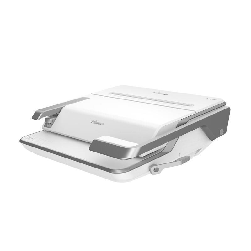 fellowes-lowes-lyra-3-in-1-binding-centre-dd-300-hojas-gris-blanco fellowes-lowes-lyra-3-in-1-binding-centre-dd-300-hojas-gris-blanco