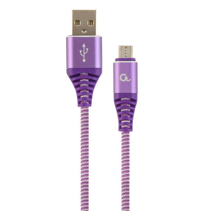 gembird-cable-de-carga-y-datos-micro-usb-trenzado-premium-1m-purpura-blanco