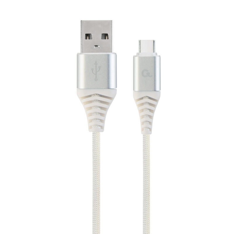 gembird-cable-de-datos-y-carga-usb-tipo-c-trenzado-premium-1m-plata-blanco gembird-cable-de-datos-y-carga-usb-tipo-c-trenzado-premium-1m-plata-blanco