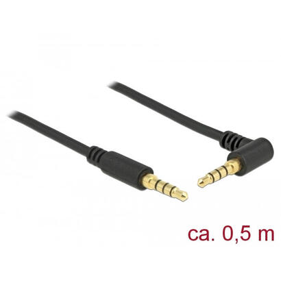 delock-85607-cable-de-audio-35mm-4pin-st-st-050m-acodado-negro