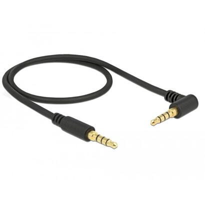 delock-85607-cable-de-audio-35mm-4pin-st-st-050m-acodado-negro