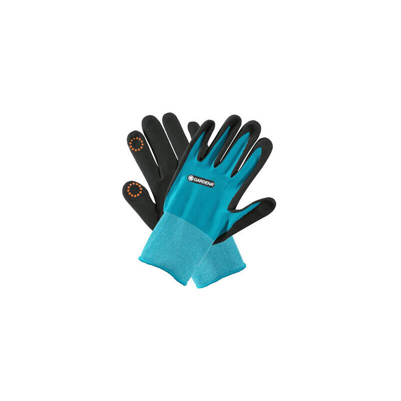 gardena-11510-20-guantes-de-jardinero-negro-azul-s-sml-elastano-nitrilo-poliester