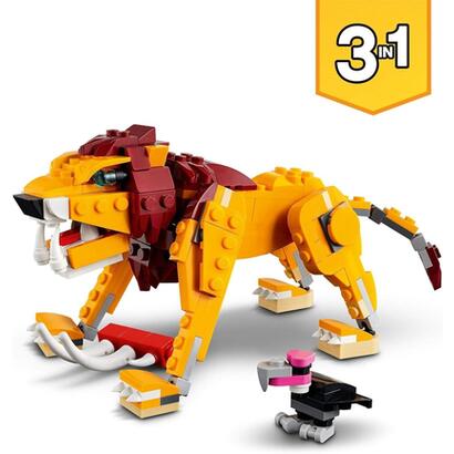 lego-creator-leon-salvaje-31112